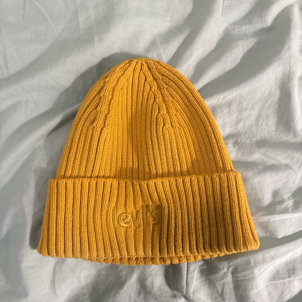 Yellow Knit Beanie